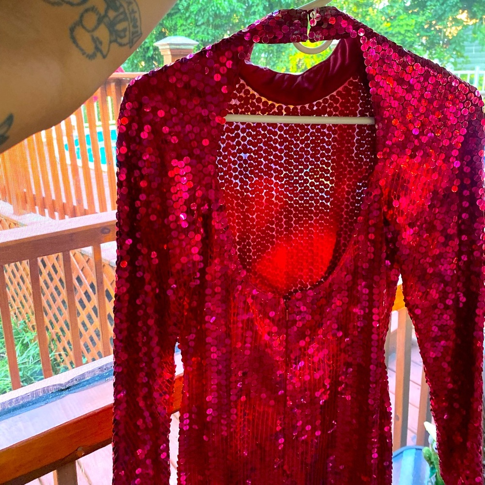 Nite line sequence dress